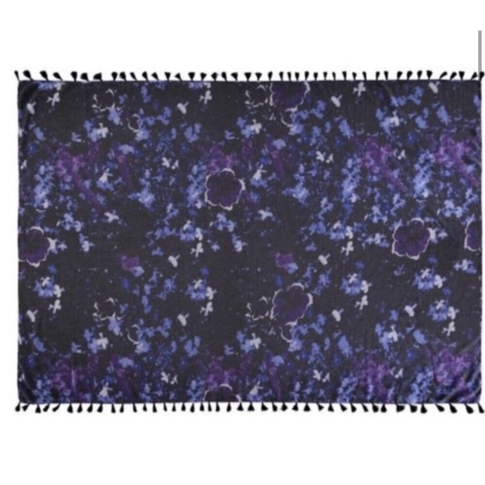 Peter Som Dream Floral Sarong Meteorite Coverup Dress Convertible Summer Beach D - Picture 11 of 15